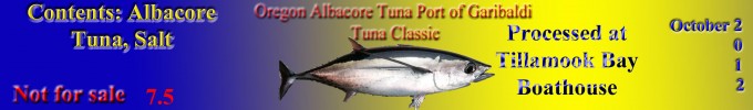 Rachael's Oquin's tuna label